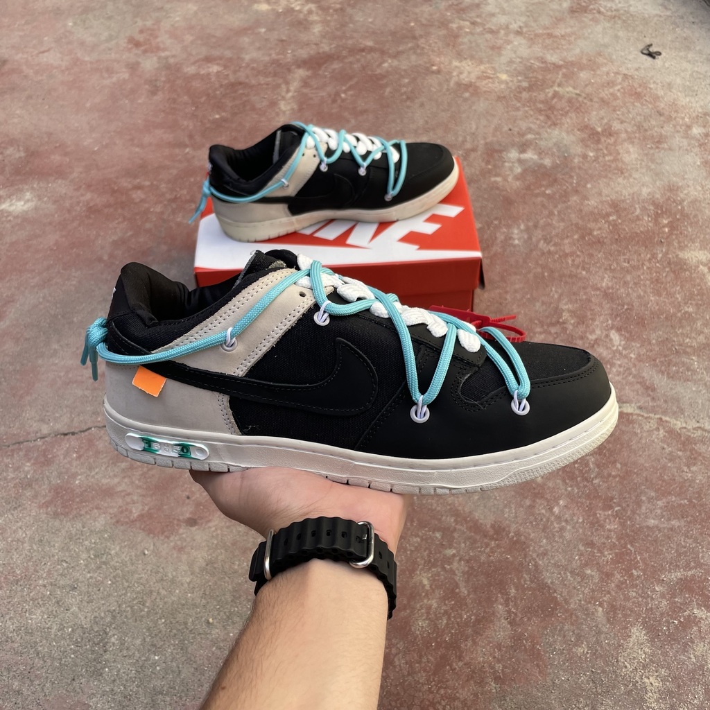 Off White x Nike Dunk “Black Blue”