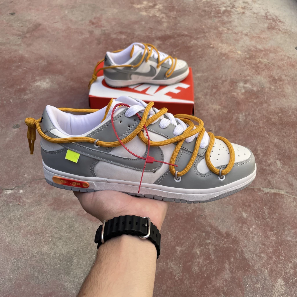Off White x Nike Dunk “Yellow Gray”