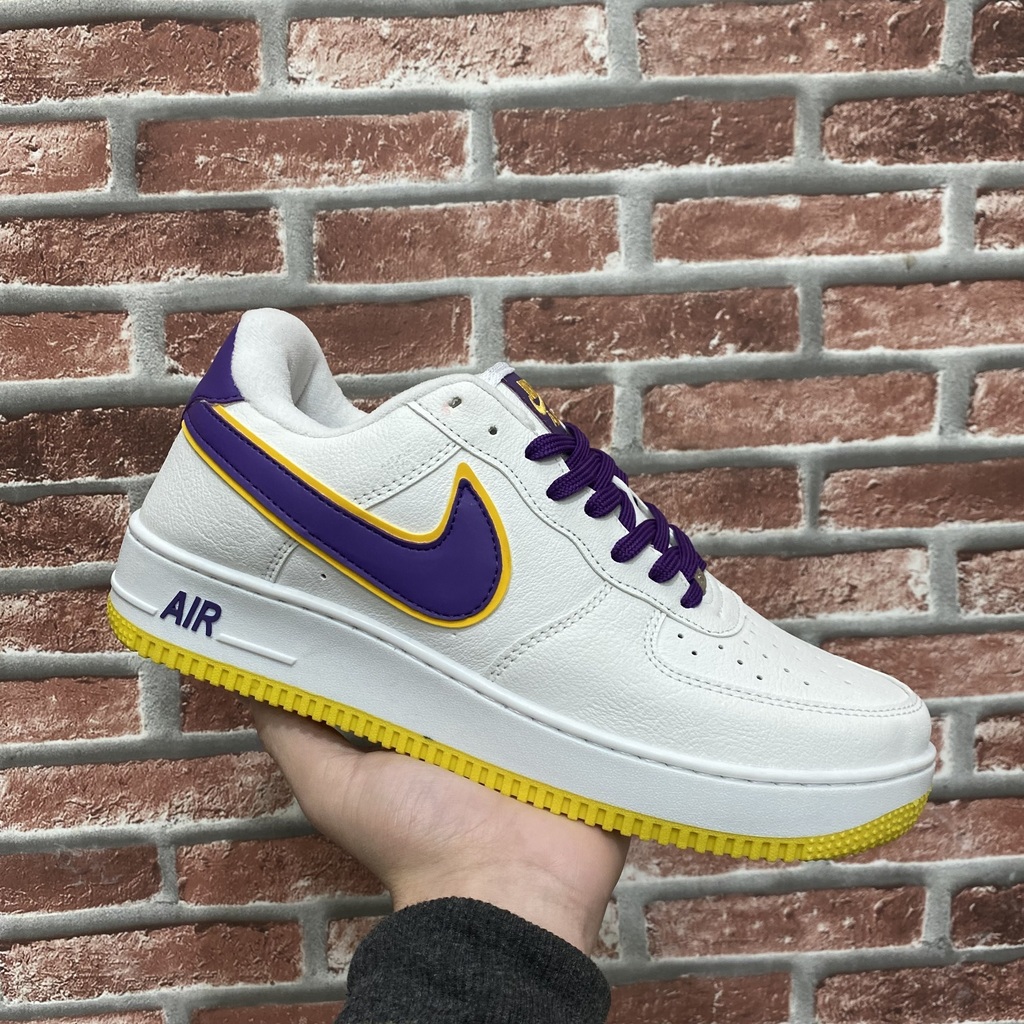 Air Force 1 Branco/ Amarelo/ Roxo