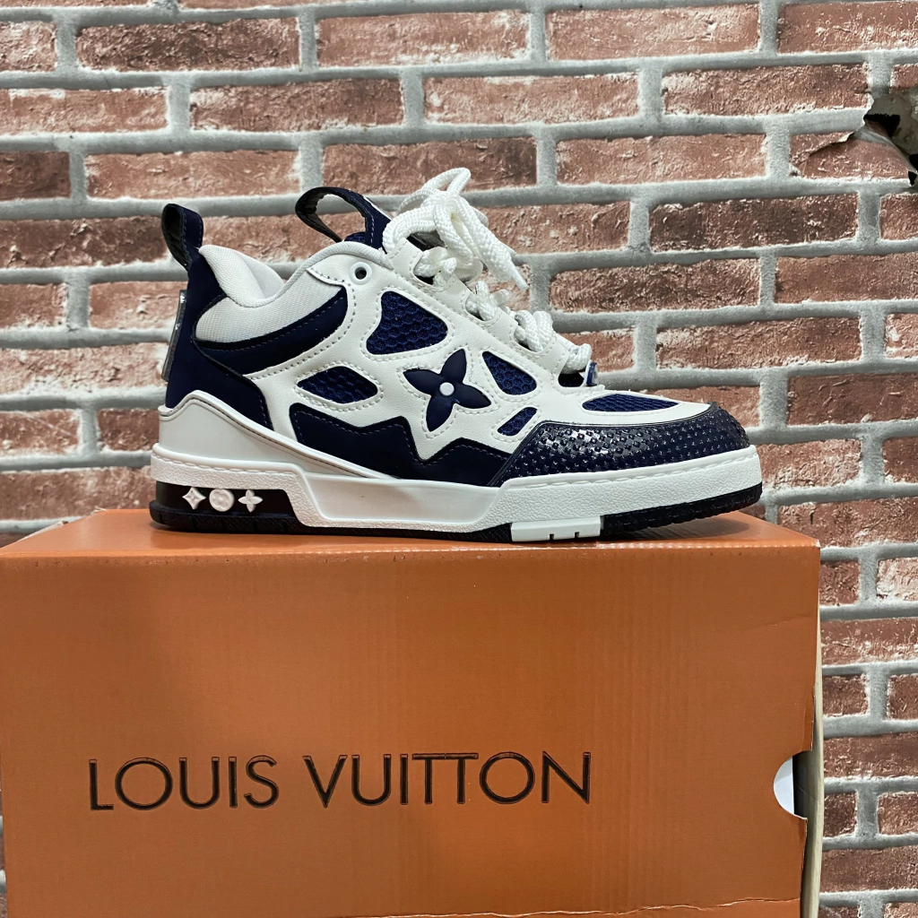 Tenis LV Trainer Flor Marinho Luxo