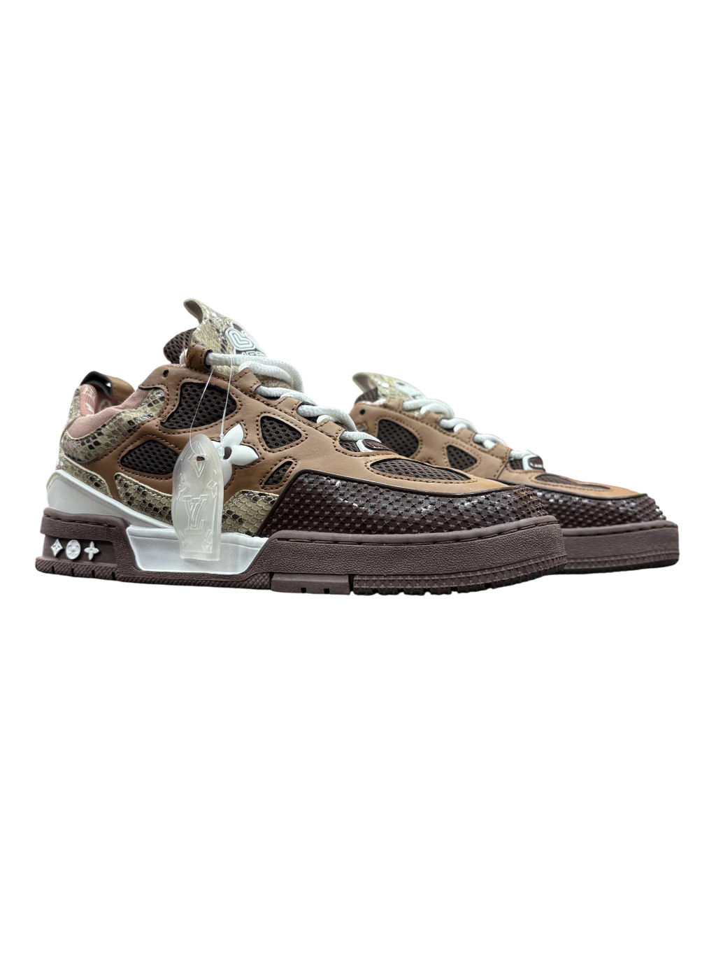 LV Trainer Flor Bege/Marrom - Comprar em Linho Imports