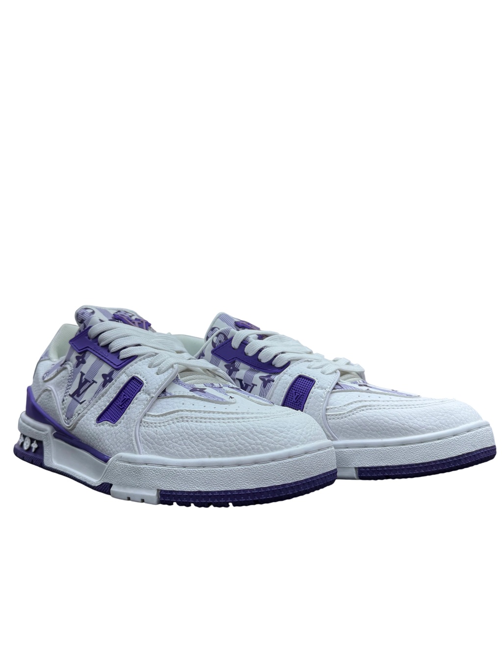 LV Trainer Branco/roxo - Comprar em Linho Imports