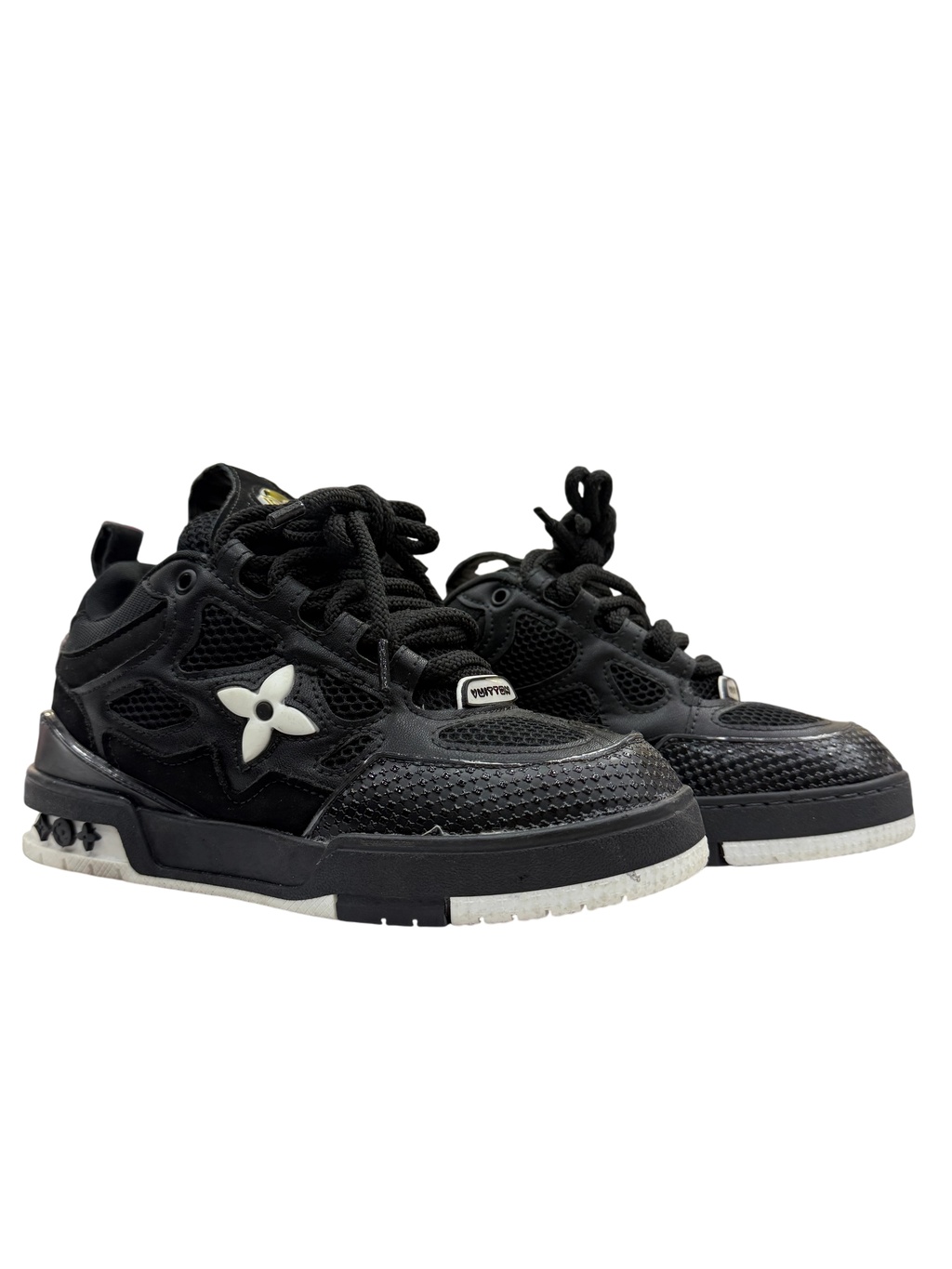 Tenis LV Trainer Flor Preto Luxo feminina